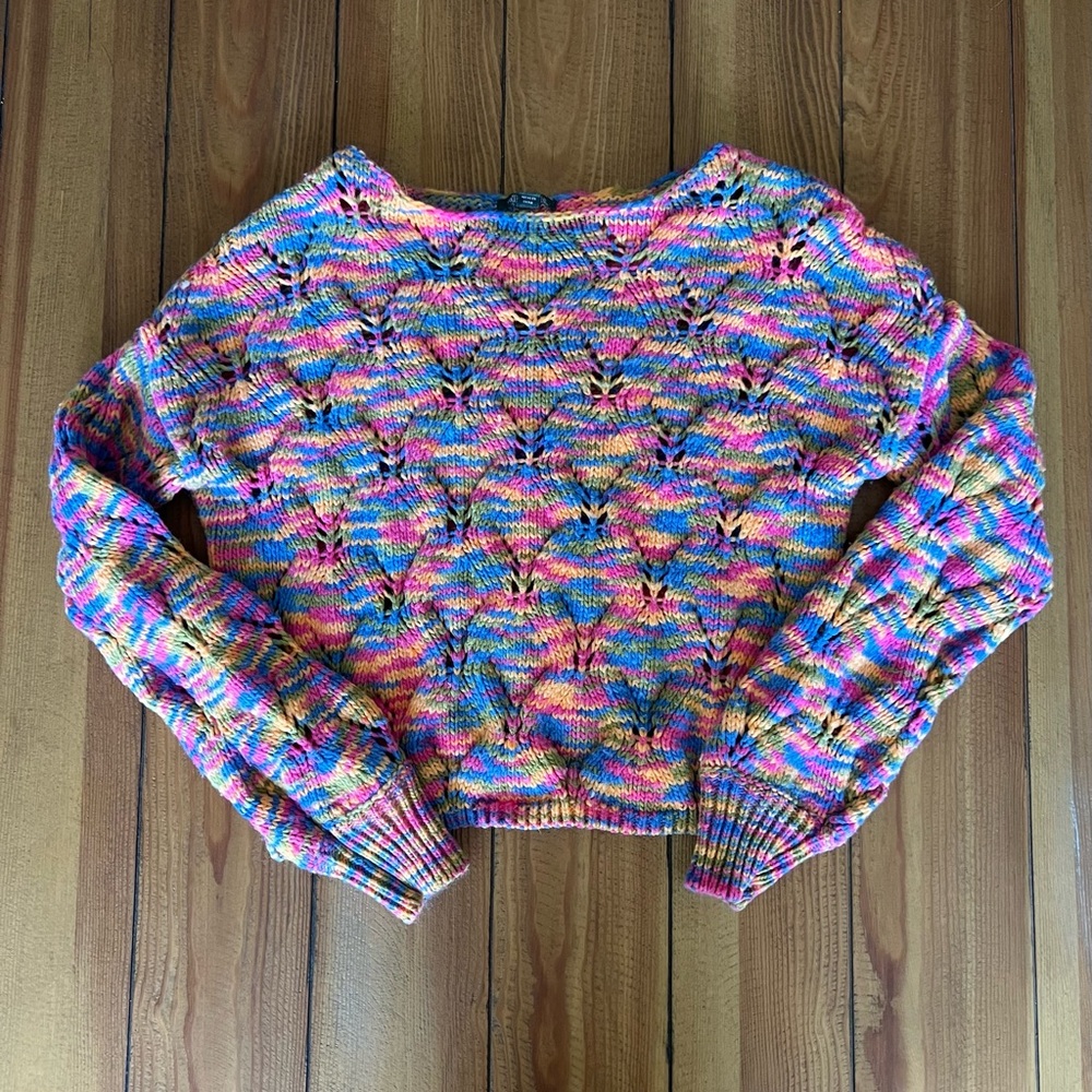 Multicolor Knit Women's Sweater